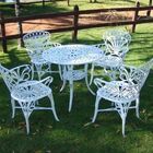 Conjunto Primavera (01 Mesa + 04 Poltronas) Alumínio Fundido