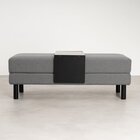 Conjunto Puff Baú 120cm E Bandeja Antúrio Cabecasa Madeiraori