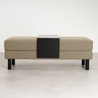 Conjunto Puff Baú 120cm E Bandeja Antúrio Cabecasa Madeiraori