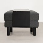 Conjunto Puff Baú 60cm E Bandeja Antúrio Cabecasa Madeiraorig