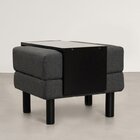 Conjunto Puff Baú 60cm E Bandeja Antúrio Cabecasa Madeiraorig