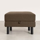 Conjunto Puff Baú 60cm E Bandeja Antúrio Cabecasa Madeiraorig