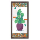 Conjunto Quadros Decorativos 2 Pçs 20x45 Vasos E Azulejos - M