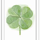 Conjunto Quadros Decorativos 2 Pçs Mdf 20x30 Trevo 4 Folhas -