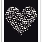 Conjunto Quadros Decorativos 2 Peças 20x30 I Love Music - Mol