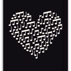 Conjunto Quadros Decorativos 2 Peças 20x30 I Love Music - Mol