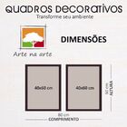 Conjunto Quadros Decorativos 2 Peças 40x60 Buda - Moldura Bra