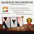 Conjunto Quadros Decorativos 2 Peças 40x60 Casal Frases 1 - M
