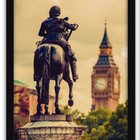 Conjunto Quadros Decorativos 2 Peças 40x60 Estatua Londres -