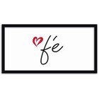 Conjunto Quadros Decorativos 3 Peças 15x30 Amor Gratidão Fé -