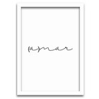 Conjunto Quadros Decorativos 3 Peças 20x30 A-mar - Moldura Br