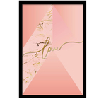 Conjunto Quadros Decorativos 3 Peças 30x45 Mdf Formas Rosa -