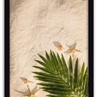 Conjunto Quadros Decorativos 3 Peças 40x60 Areia - Moldura Pr