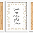 Conjunto Quadros Decorativos 3 Peças 40x60 Fé E Amor - Moldur