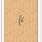 Conjunto Quadros Decorativos 3 Peças 40x60 Fé E Amor - Moldur