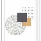 Conjunto Quadros Decorativos 3 Peças 40x60 Formas 2 - Moldura