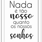 Conjunto Quadros Decorativos 3 Peças 40x60 Nossos Sonhos - Mo