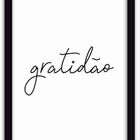 Conjunto Quadros Decorativos 3 Peças Mdf 20x30 Gratidão - Mol