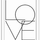 Conjunto Quadros Decorativos 3 Peças Mdf 20x30 Love Frase - M