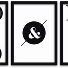 Conjunto Quadros Decorativos 3 Peças Mdf 20x30 Mozão E Mozin