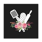 Conjunto Quadros Decorativos 4 Pçs 20x20 Paixão Por Cozinhar