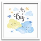 Conjunto Quadros Decorativos 4 Peças 20x20 Its A Boy - Moldur