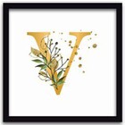 Conjunto Quadros Decorativos 4 Peças 25x25 Love - Moldura Pre