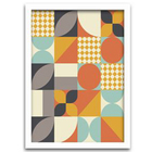 Conjunto Quadros Decorativos 4 Peças Coffee Time - Moldura Br