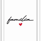 Conjunto Quadros Decorativos 4 Peças Mdf 20x30 Amor Familia -