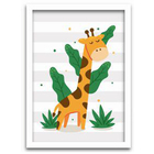 Conjunto Quadros Decorativos 4 Peças Mini Safari - Moldura Br