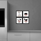 Conjunto Quadros Decorativos 4pç 20x20 Paixão Por Cozinhar 2