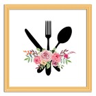 Conjunto Quadros Decorativos 4pç 20x20 Paixão Por Cozinhar 2