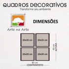 Conjunto Quadros Decorativos 4pç 20x20 Paixão Por Cozinhar 2