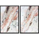 Conjunto Quadros Decorativos Abstrato V Sem Vidro Preto