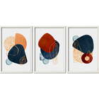 Conjunto Quadros Decorativos Composição Ix Sem Vidro Branco