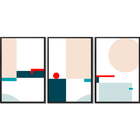 Conjunto Quadros Decorativos Composição Vi Sem Vidro Preto