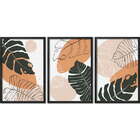 Conjunto Quadros Decorativos Floral Minimalista V Sem Vidro P