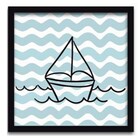 Conjunto Quadros Decorativos Infantil 4 Pçs 20x20 Marinheiro