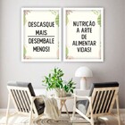 Conjunto Quadros Decorativos Nutrição Descasque Mais Desembal