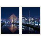 Conjunto Quadros Decorativos São Paulo Iv Sem Vidro Branco