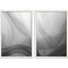 Conjunto Quadros Decorativos Transparência Sem Vidro Branco