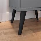 Conjunto Quarto 2 Mesas Cabeceira Retrô Mesinha Lateral Cama