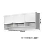 Conjunto Quarto Bebê Completo 100% Mdf Branco Eliana Shop Jm