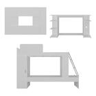 Conjunto Quarto Beliche Com Colchão E Mesa Gamer/painel Tv At