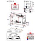 Conjunto Quarto Beliche Com Colchão E Mesa Gamer/painel Tv At