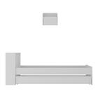 Conjunto Quarto Bicama Com Baú E Mesa De Cabeceira Suspensa M