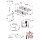 Conjunto Quarto Bicama Com Colchão E Baú/mesa De Cabeceira Su