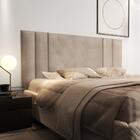 Conjunto Quarto Cabeceira Casal 1,40 Luana Bege Com 2 Mesas D