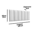 Conjunto Quarto Cabeceira Queen 1,60 Julia Com 2 Mesas De Cab