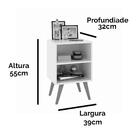 Conjunto Quarto Cabeceira Queen 1,60 Luana Com 2 Mesas De Cab